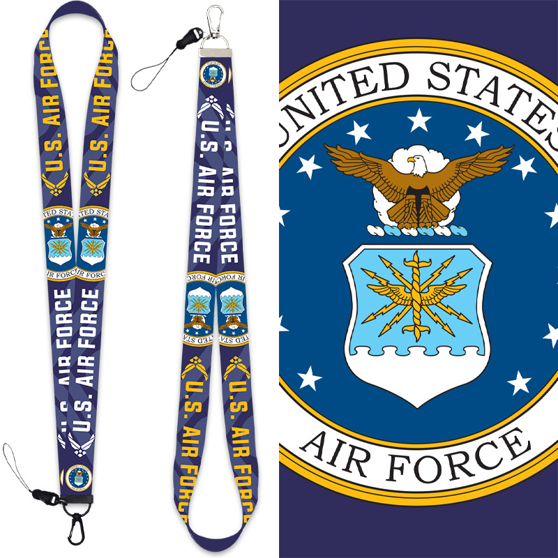 Chain Lock Combination - U.S. Air Force mobile phone lanyard
