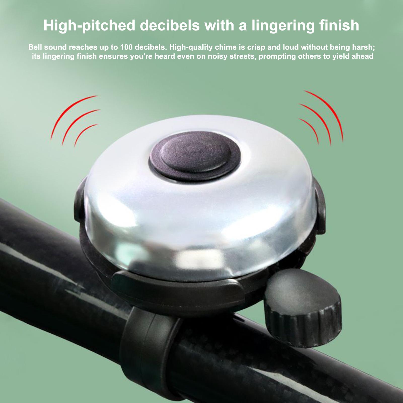 Bell Handlebar Ring - 100dB Loud Bicycle Bell Universal Alloy