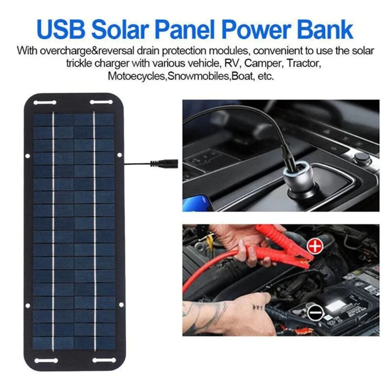 12V Solar Panel Kit IP65 Water - Usb Charger Dynamo 评论和价格