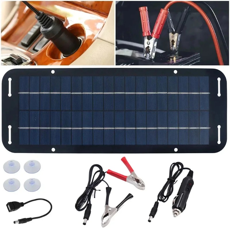 12V Solar Panel Kit IP65 Water - Usb Charger Dynamo 评论和价格
