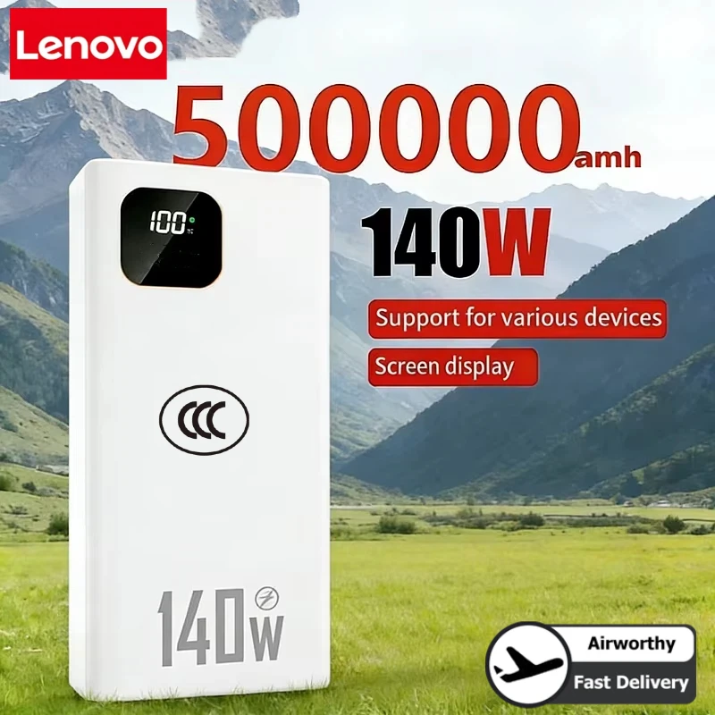 Lenovo 140W 500000mAh Ultra Ca - Usb Charger Dynamo 评论和价格