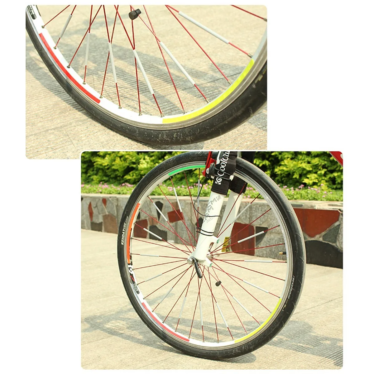 12pcs/set Bicycle Spoke ABS Hi - Spoke Reflector Set 评论和价格
