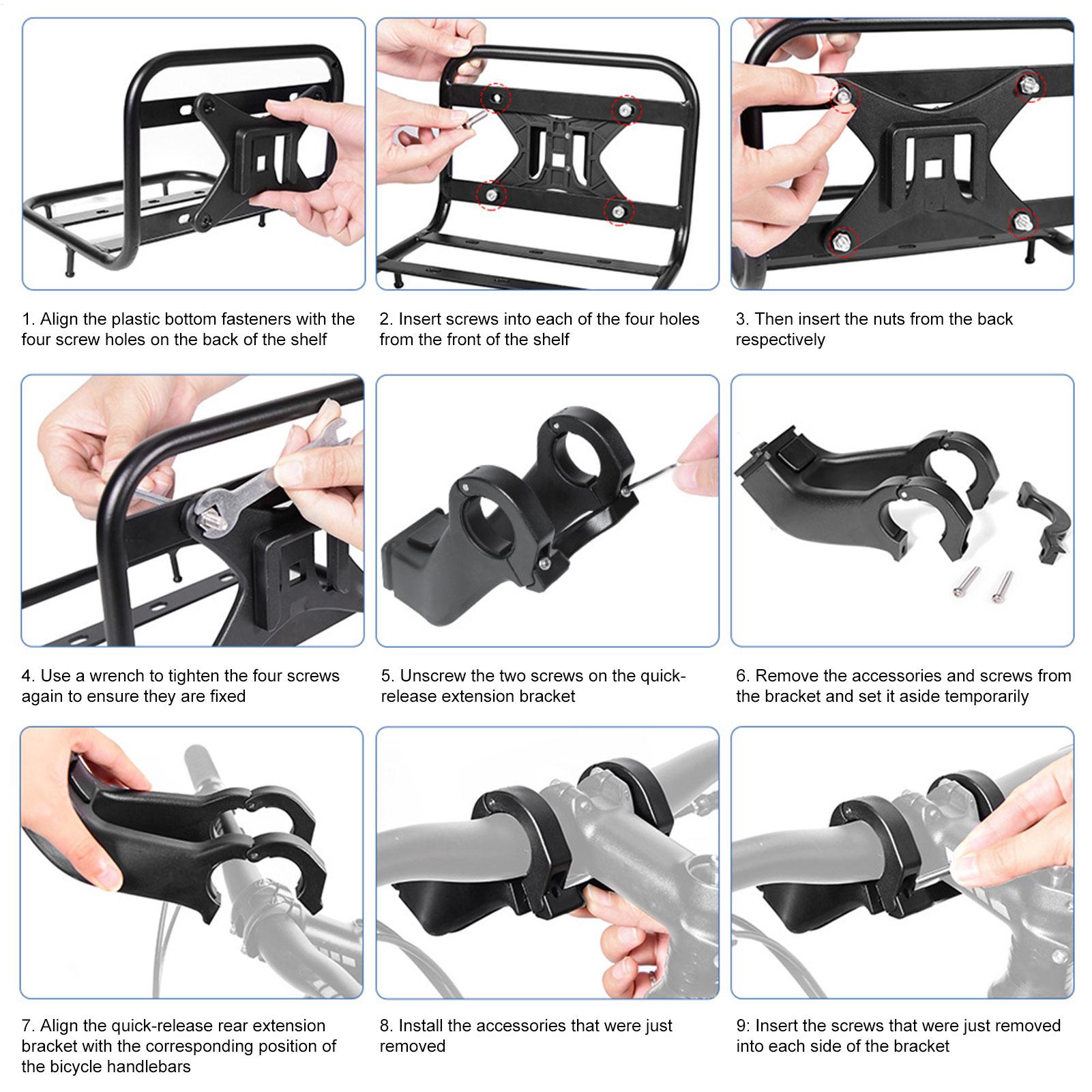 Front Bike Rack Quick Release  - Cargo Rack Aluminum 评论和价格