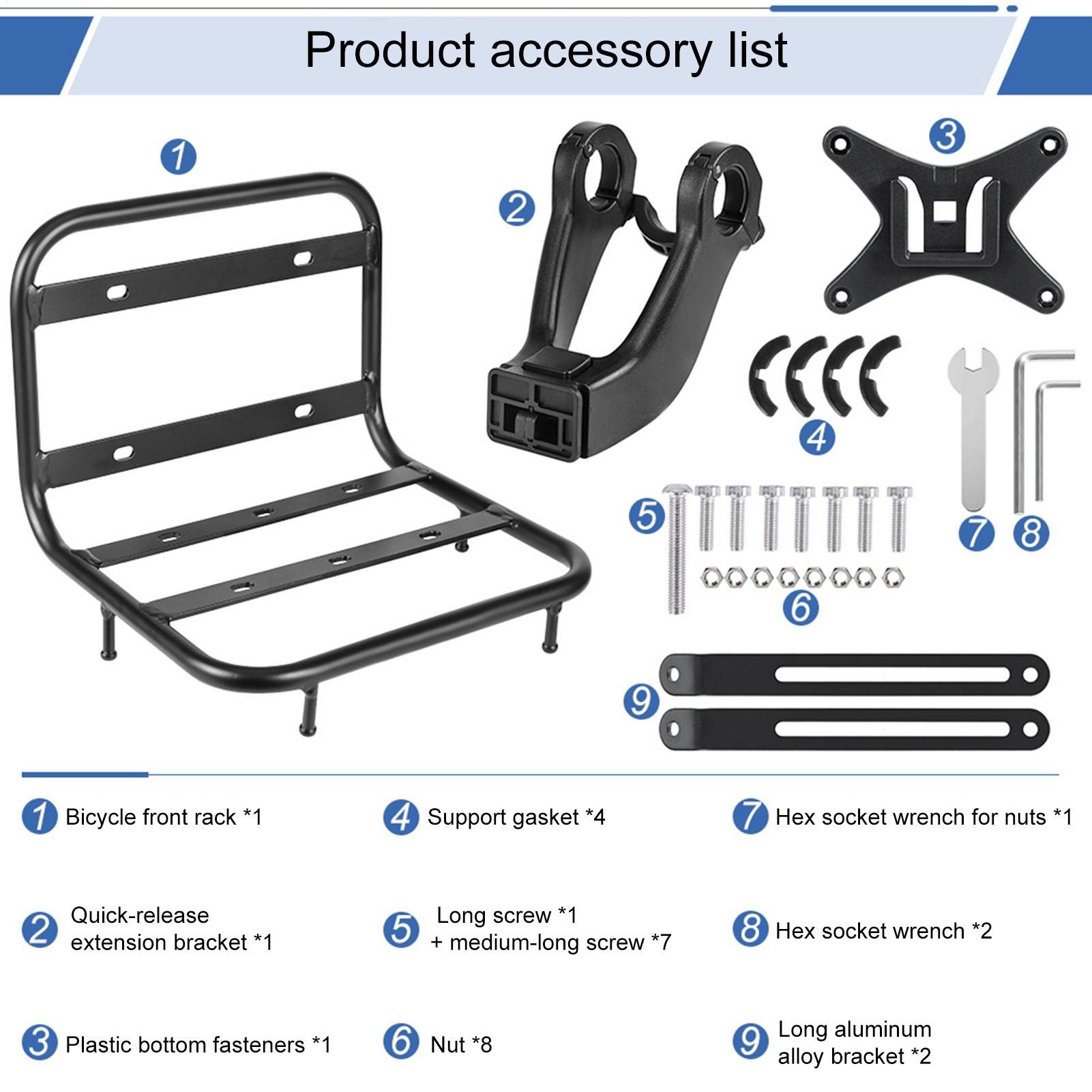 Front Bike Rack Quick Release  - Cargo Rack Aluminum 评论和价格