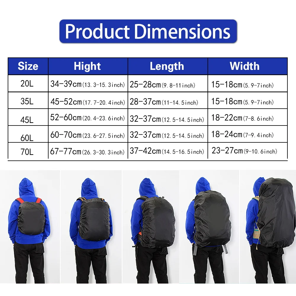 Waterproof Backpack Rain Cover - Cycling Commuter Backpack Waterproof 评论和价格