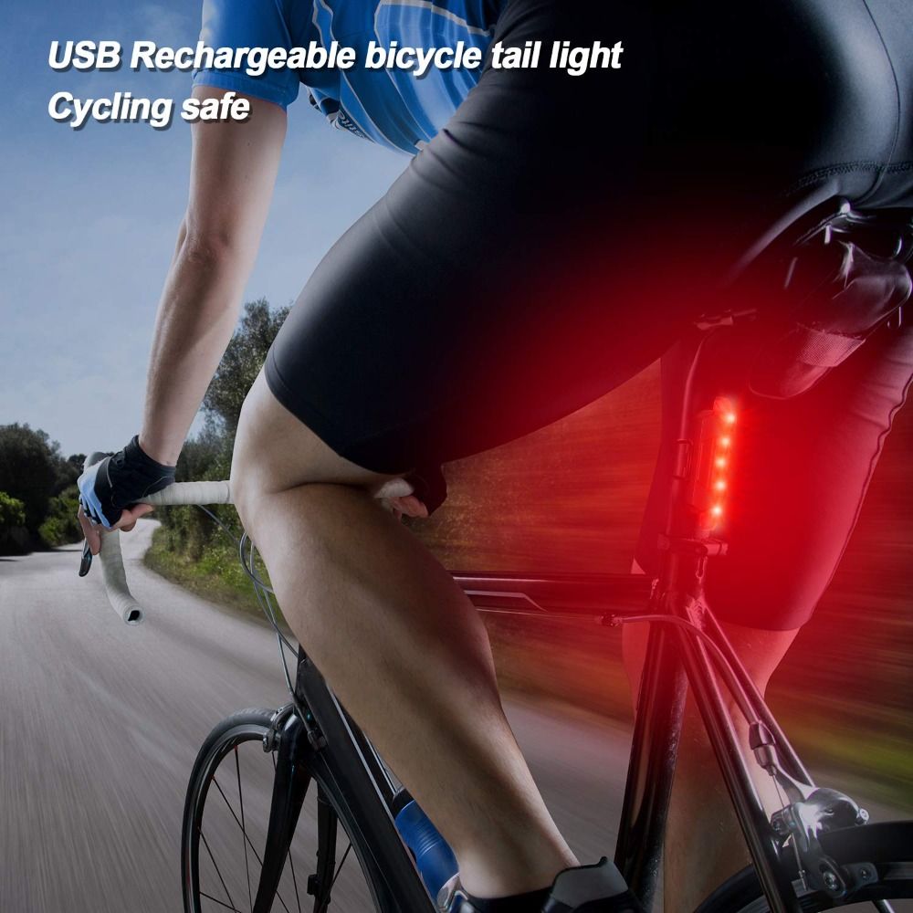 Rear Bicycle Light USB Recharg - Cycling In City 评论和价格