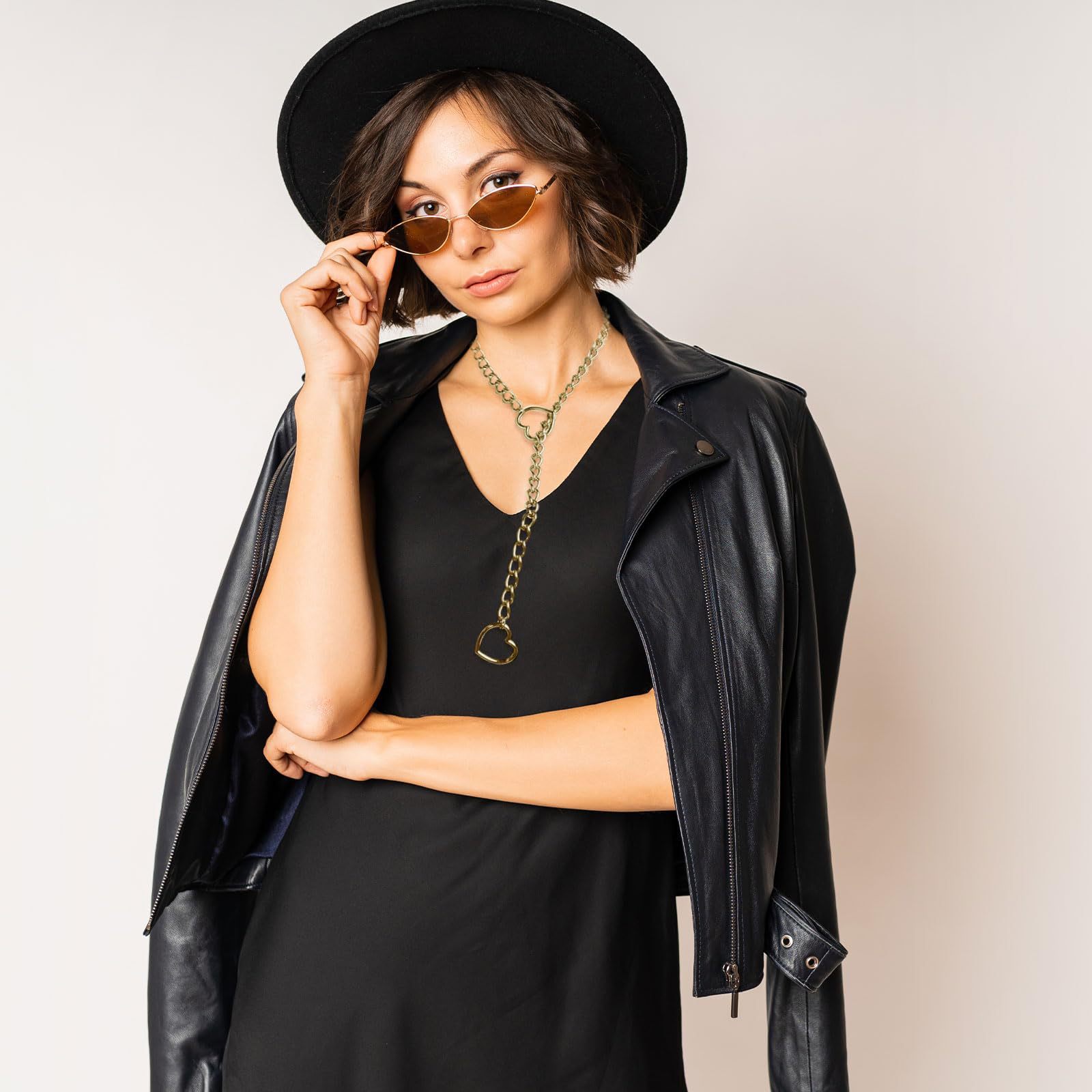 Slip Chain Heart O-Ring Neckla - Chain Lock Combination 评论和价格