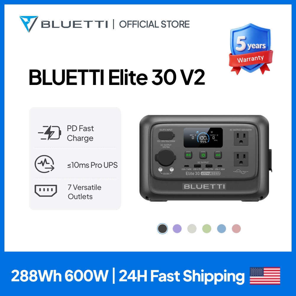 【Renew】BLUETTI Elite 30 V2 Por - Usb Charger Dynamo 评论和价格