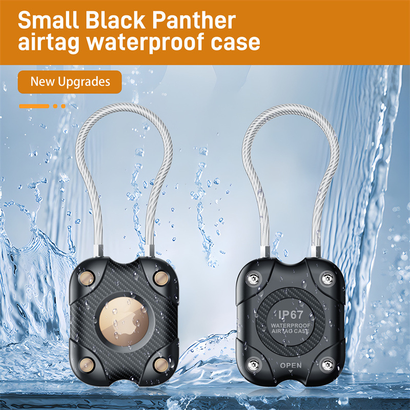 Airtag Holder with Wire Cable, - Chain Lock Combination 评论和价格
