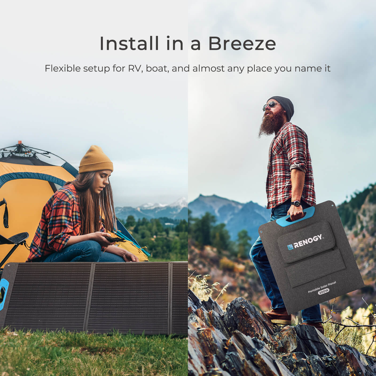 Renogy 200W Portable Solar Pan - Usb Charger Dynamo 评论和价格